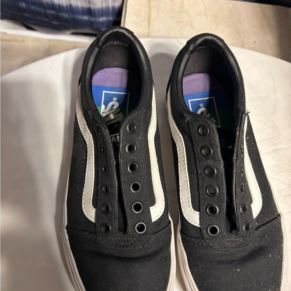 Vans Black Athletic Shoes with Iconic Design